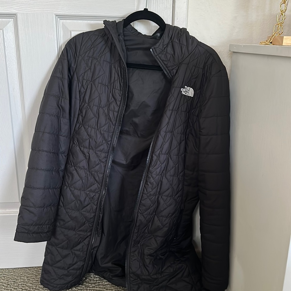 Hooded North Face Midi Coat